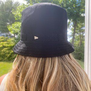 y2k woven bucket hat